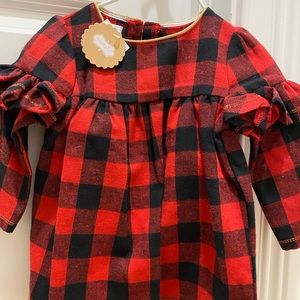 Mud pie Buffalo check baby girls dress